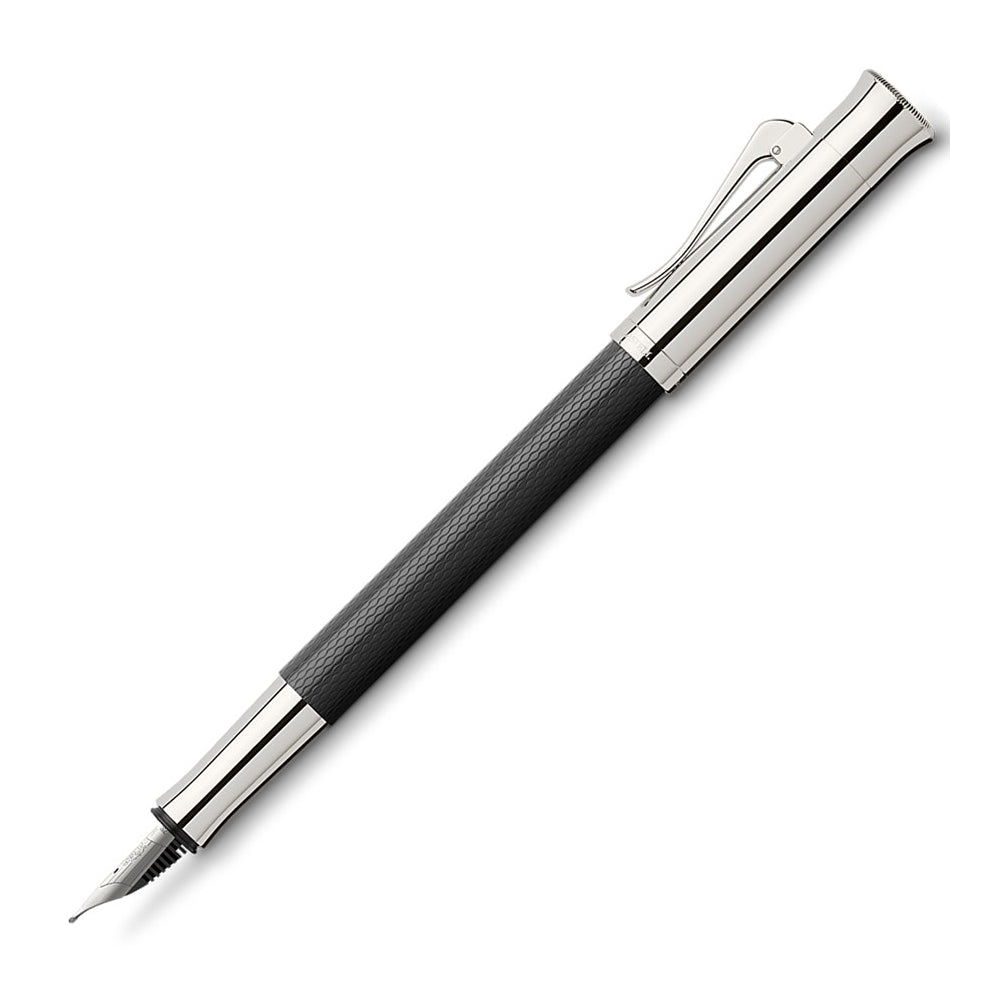 Graf Von Faber-Castell Fountain Pen Guilloche Black M